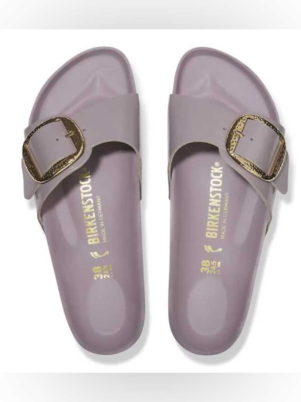 Birkenstock Madrid Gold Buckle Sandals - Picture 14 of 14